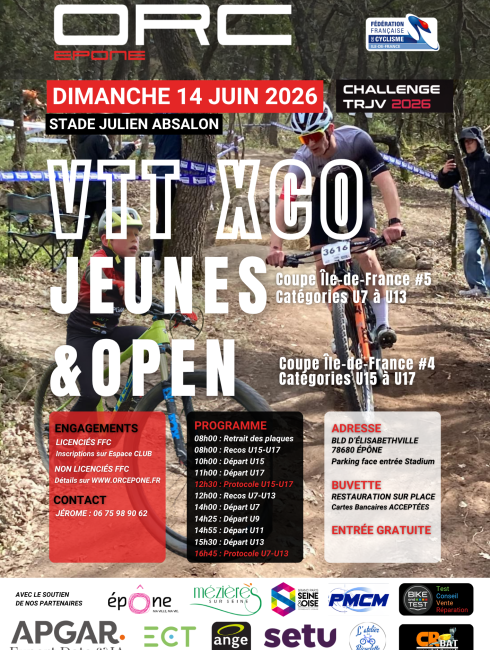 Affiche compétition XCO Epône 2026