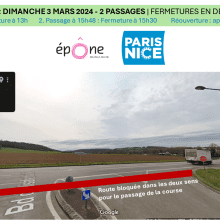 Sécurité Paris-Nice : intersection avec la Départementale