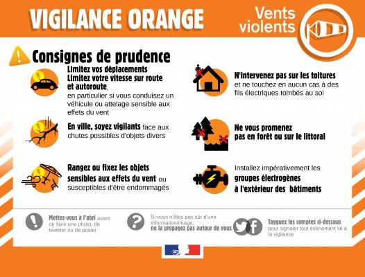 consigne météo orange