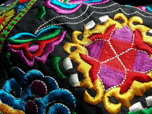 broderie sur papier