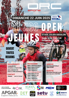 Affiche compétition XCO Epône 2025