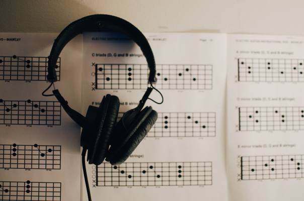 casque et partition