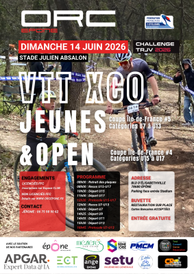 Affiche compétition XCO Epône 2026