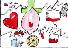 Dessin pour le Don du sang - Niorine - CM2 - MV