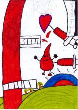 Dessin pour le Don du sang - Trevis - CE2 - Pasteur