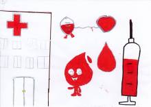 Dessin pour le Don du sang - Layna - CM2 - MV