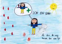 Dessin pour le Don du sang - Nelia - CM2 - MV