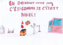 Dessin pour le Don du sang - Solal - CM2 - MV