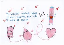 Dessin pour le Don du sang - Raphael - CME2 - MV