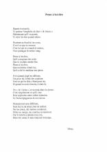 Poème adulte - Pense à lui dire - Mona